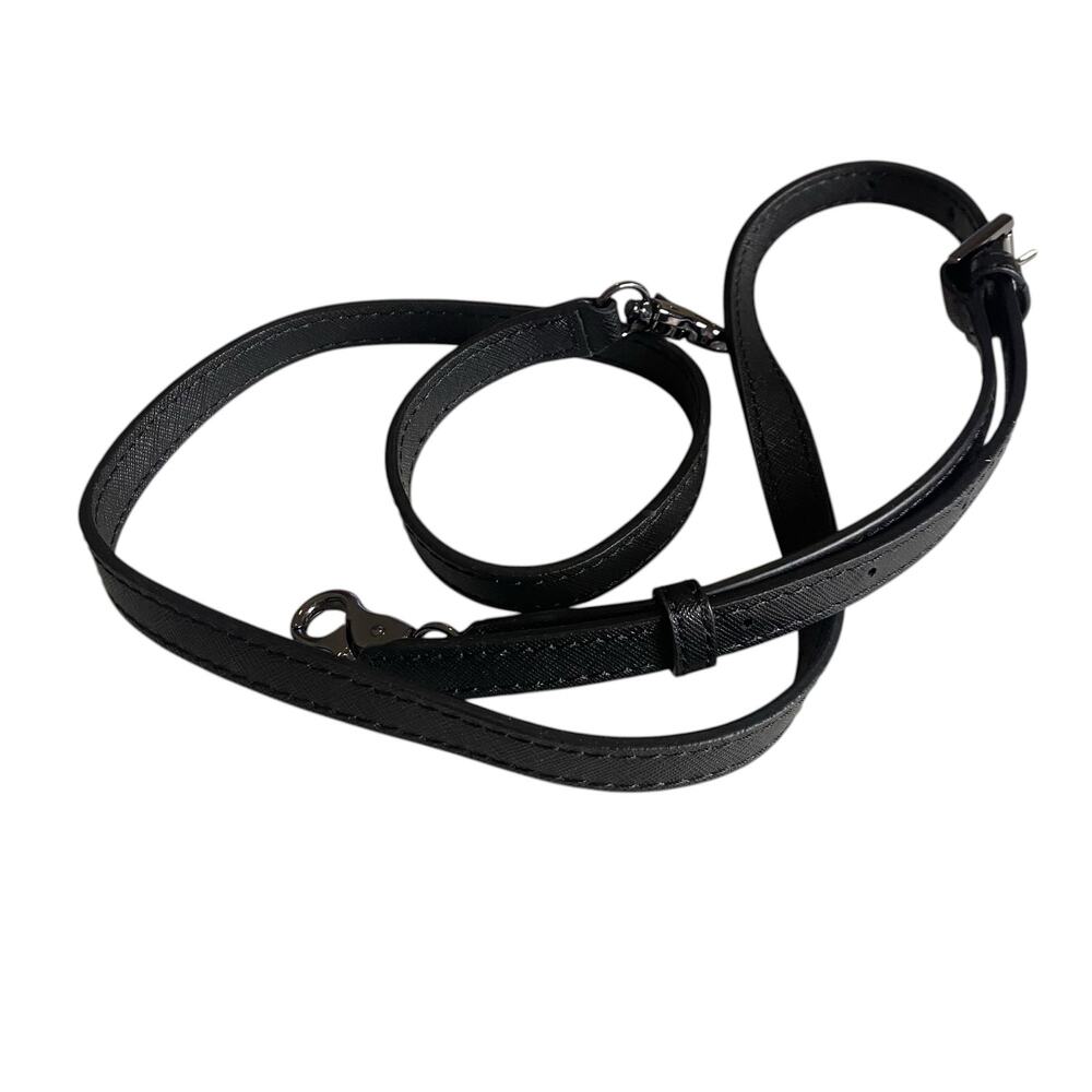 Botkier Adjustable Black Strap for purse w Metallic Black Hardware (Replacement)